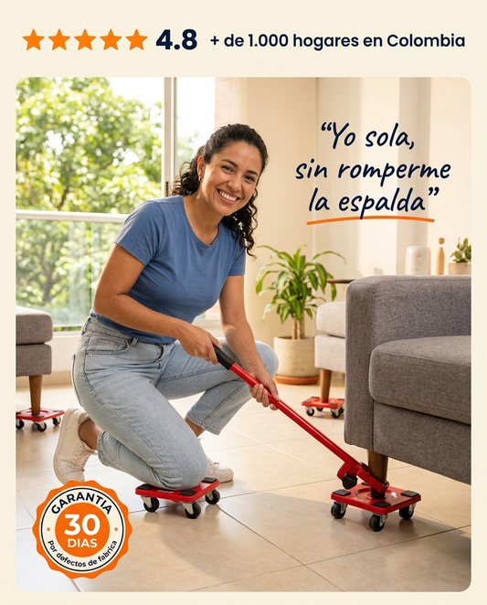 KitMover: yo sola, sin romperme la espalda. Garantia 30 dias